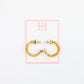 Mini Hoops - Gold Glitter