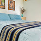 Hacienda Sarape Striped Colorful Blanket - Guatemala