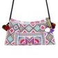 Crossbody Embroidered Hmong Floral Geometric Bag - Thailand