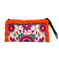 Rocio Multi-Color Pom Pom Wristlet Bag - Thailand