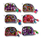 Up-cycled Half Moon Huipil Cosmetic Padded Bag with Tassel - Guatemala