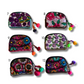 Up-cycled Half Moon Huipil Cosmetic Padded Bag with Tassel - Guatemala