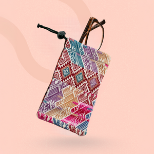 Pick Color: Sunglass | Eyeglass Case Up-cycled Textile One-of-a-kind Huipil - Guatemala