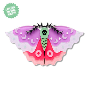 Flutter By Night Brooch by Erstwilder