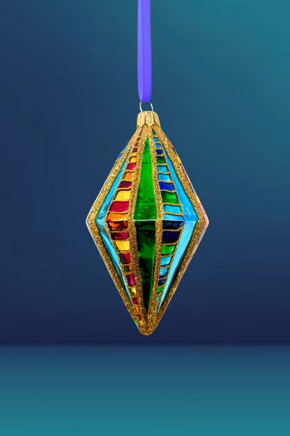 Big Winner Diamond Glass Ornament
