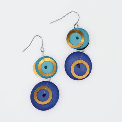 Blue Adria Dangle Earrings