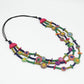 Multicolor Teagan Triple Necklace