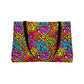 Bespattered Facade Neon Leopard Weekender Beach Tote Bag