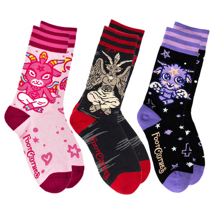 Baphomets Crew Sock Pack | 3 Designs