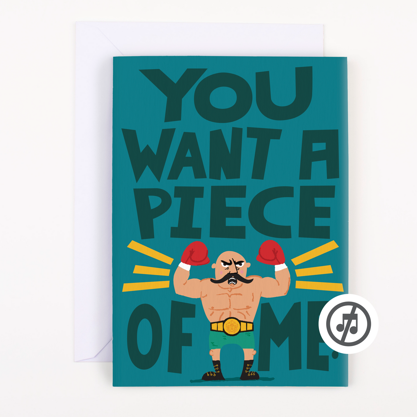 Birthday Boxer Glitter and Sticker Surprise Card