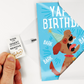 Endless Barking Birthday Card with Glitter