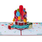 Happy Birthday Balloons Pop Up Card