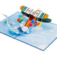 Happy Birthday Biplane Pop Up Card