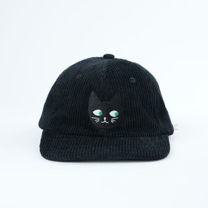 Adult Black Cat Corduroy Hat