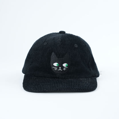 Adult Black Cat Corduroy Hat