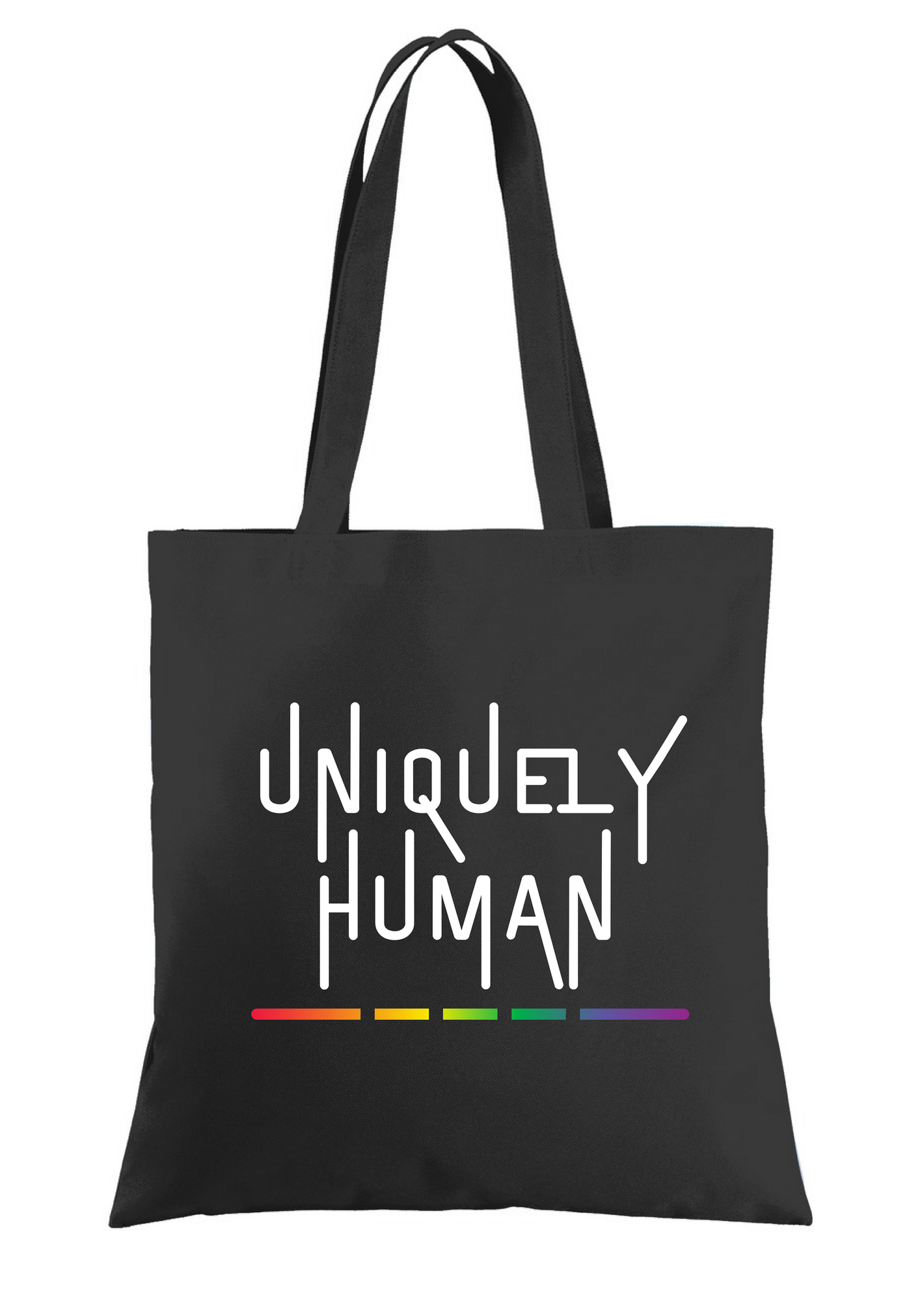 Black Uniquely Human Tote