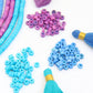 Natural Spacer Beads: 5x4mm Turquoise, Blue, Purple Heishi, Tube Shaped