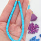Natural Spacer Beads: 5x4mm Turquoise, Blue, Purple Heishi, Tube Shaped