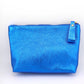 Metallic Italian Leather Zipper Pouch, Purse, 8" Soft Real Leather, Assorted Colors