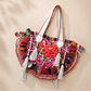Embroidered Half Moon Ibiza Leather Tote Pom Pom Bag – Thailand