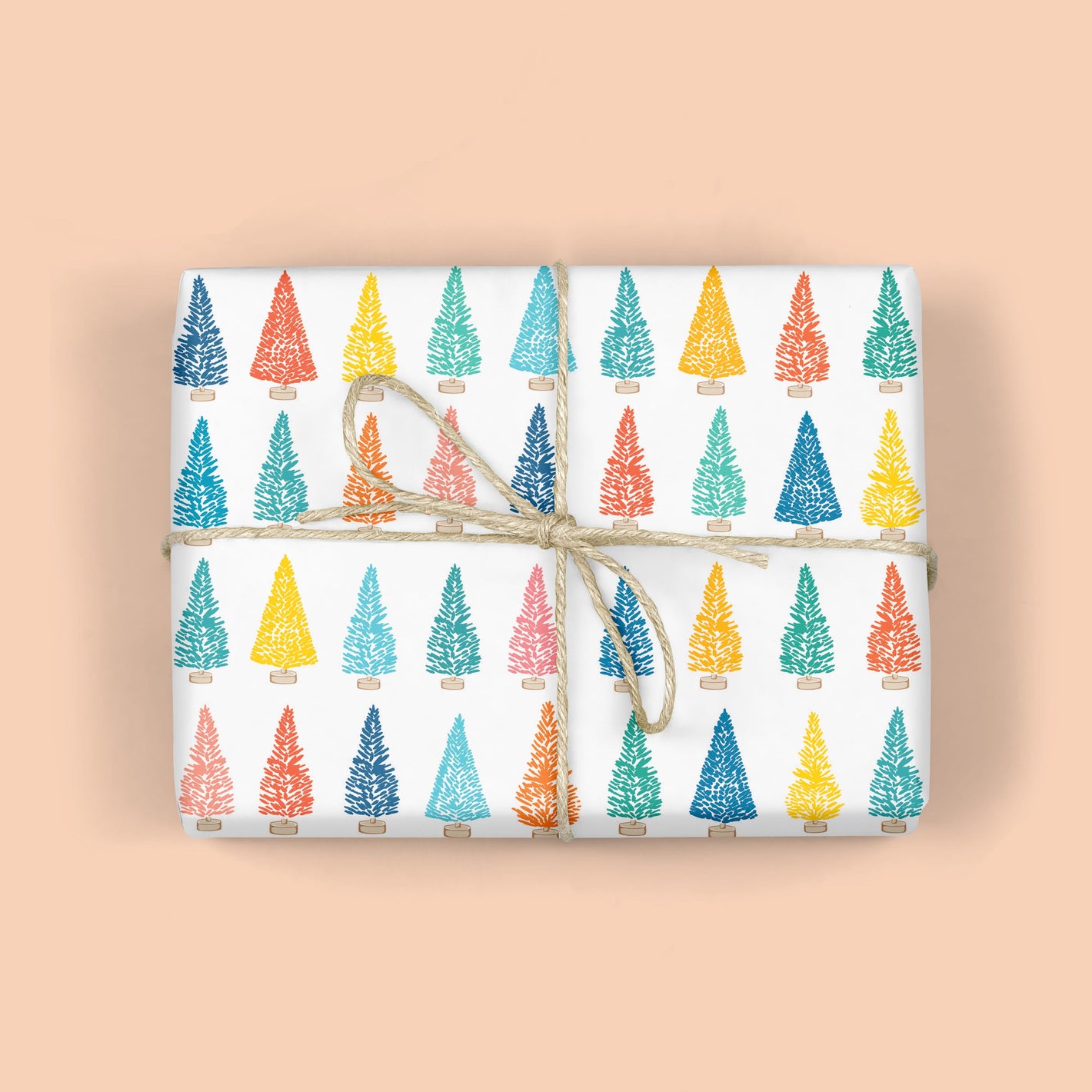 RAINBOW TREES Gift Wrap Sheets