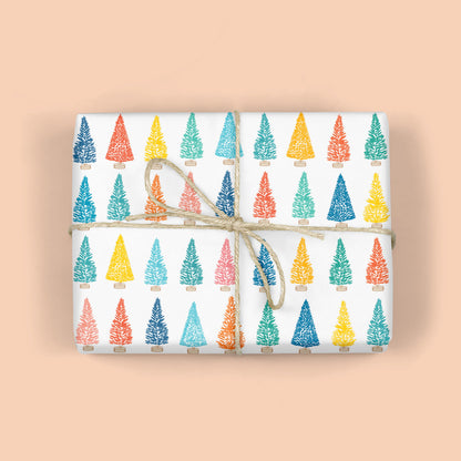 RAINBOW TREES Gift Wrap Sheets