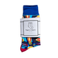 Bright Idea! Lightbulb Colorful Cotton Socks | Blue Women‘s Crew Socks