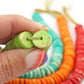 Speckled Bright Bone Beads, Spacer Beads, 12x2.5mm, 65 beads