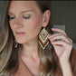 Brown Rooted Earrings