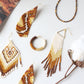 Brown Rooted Earrings