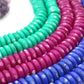 Donut Rondelle Bone Beads: Bullseye Hand Carved Pattern, 12x4mm