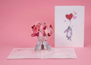 Love Bunnies Pop Up Card