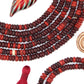6x3mm Burgundy, Red Bone Heishi Spacer Beads, 80+ beads