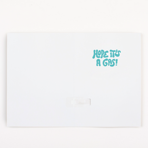 Endless Burp Day Card with Glitter
