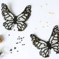 Butterfly White Embera Earrings
