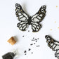 Butterfly White Embera Pin