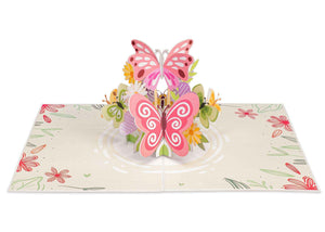 Butterflies Pop Up Card - 5" x 7"