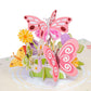 Butterflies Pop Up Card - 5" x 7"