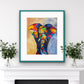 Elephant in a Vibrant Colors - Art Prints