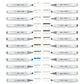 Double-Ended Alcohol Markers 24 Gray Tone Colors