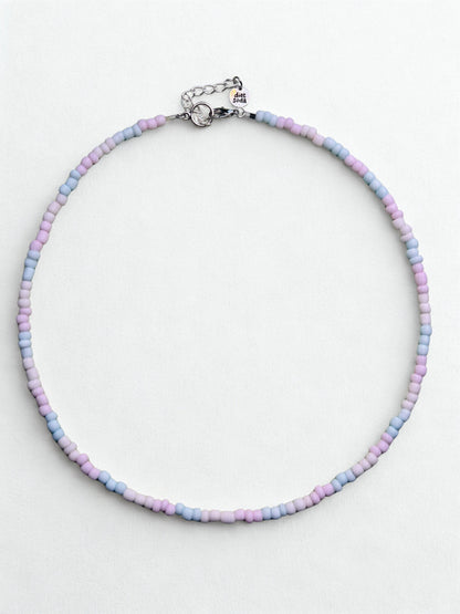 pastel trans pride necklace