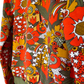 Groovy Floral Pullover in Olive & Orange