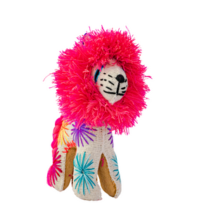 Milo the Lion: Repurposed Wool Boho Decor - Mexico
