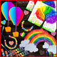 Valentine's Rainbow DIY Crafts Box