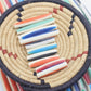 Hairpipe Bone Beads: Multicolor Candy Stripe Tube Spacers