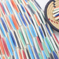 Hairpipe Bone Beads: Multicolor Candy Stripe Tube Spacers