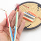 Hairpipe Bone Beads: Multicolor Candy Stripe Tube Spacers