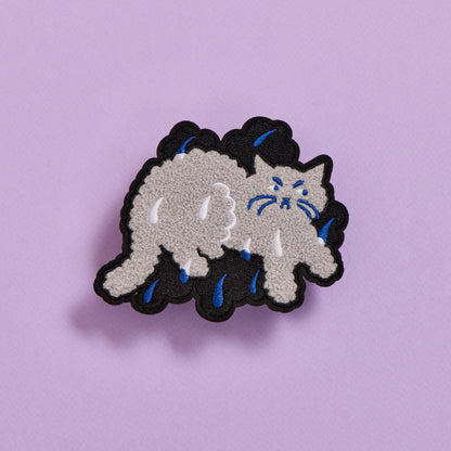 Sad Cloud Cat Chenille Patch