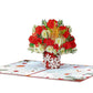 Christmas Flowers Pop Up Card