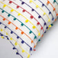 Vintage Rainbow Nubby Pillow - 20" x 20"
